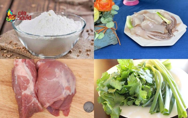 Cách nấu bánh canh mực thơm ngon, chuẩn vị 2 Nguyên liệu tươi ngon là chìa khóa tạo nên hương vị trọn vẹn cho món bánh canh mực