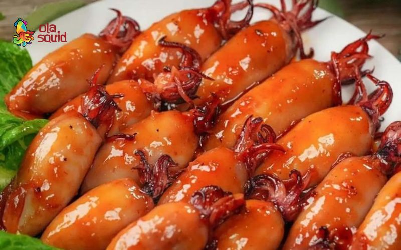Mực rim đậm đà, bóng bẩy vị mặn ngọt cay cay, ăn hoài không ngán