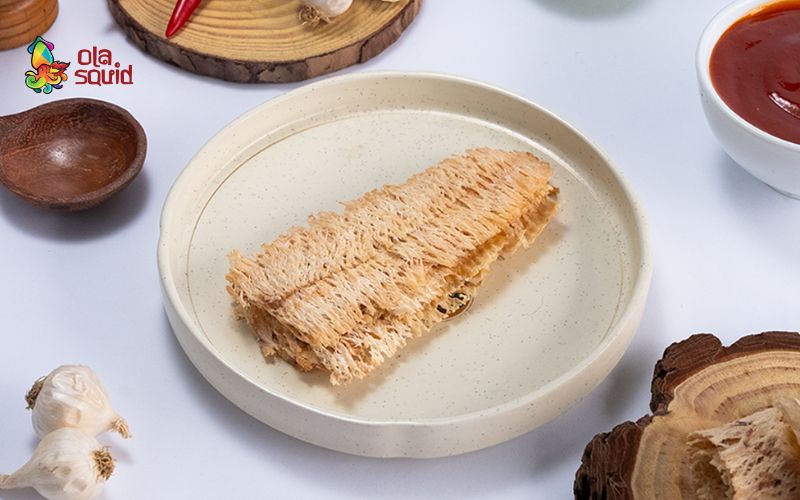 Khô mực cán tẩm vị A6 được làm từ mực thật 100%