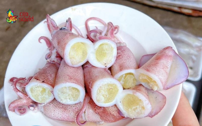Mực trứng tươi sống, có nguồn sống xuất xứ rõ ràng