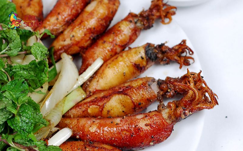 Top 11 địa chỉ mua mực trứng ở Hà Nội uy tín và giá ưu đãi 8 Mực trứng nướng muối ớt thơm ngon khó cưỡng