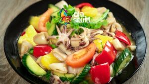 mực xào cà chua