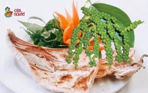 dried squid with pepper