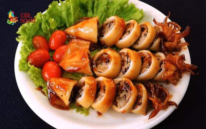 Bật mí 14 cách làm mực nướng ngon không nên bỏ qua 5 Nếu bạn thích biến tấu mới lạ thì có thể thử mực nhồi thịt nướng