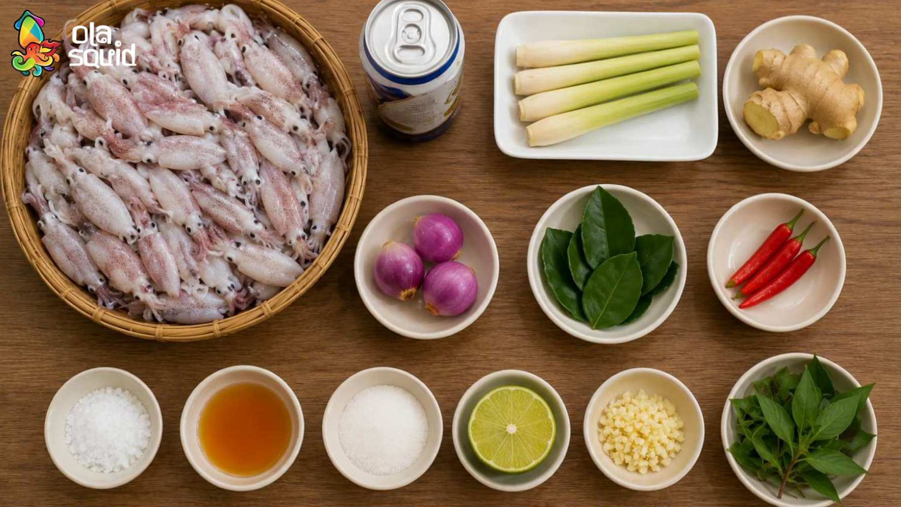 How to Steam Tiny Squid for Natural Fragrance, Crispness, and Sweetness 2 Ingredients to prepare when making steamed bobtail squid