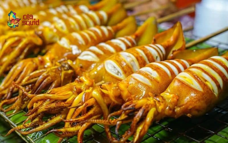 Bật mí 14 cách làm mực nướng ngon không nên bỏ qua 9 Thời gian nướng mực còn tuỳ vào cách nướng và kích cỡ của mực