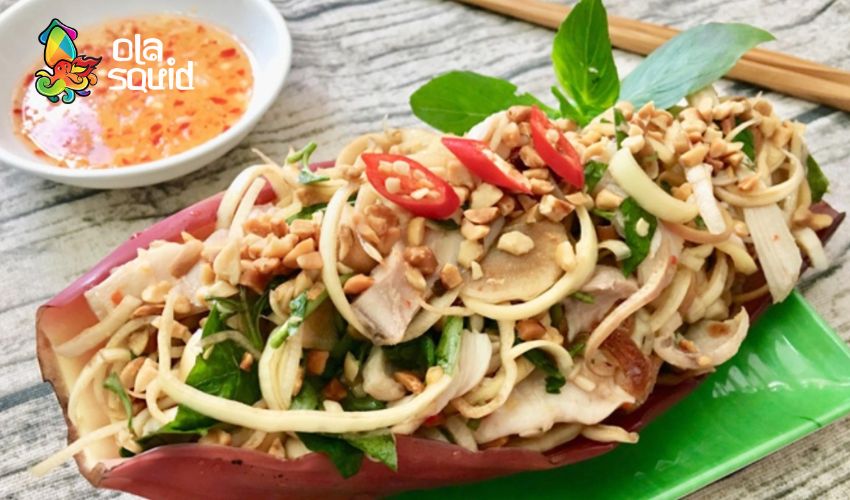Cách làm gỏi mực chua ngọt ngon bùng vị tại nhà 7 Gỏi mực hoa chuối