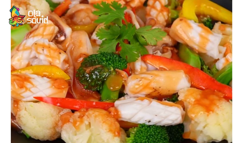 Cách làm mực né rau củ ngon bùng vị với công thức cực dễ 7 Mực né bơ tỏi