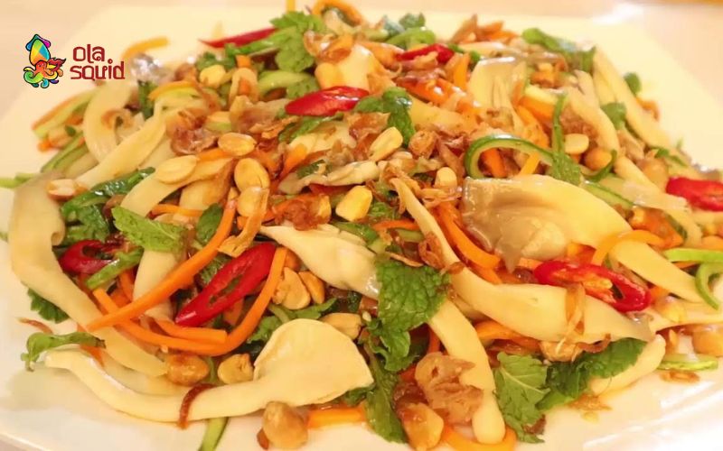 Bào ngư làm món gì ngon? Top 12 món từ bào ngư bổ dưỡng 5 Gỏi bào ngư với rau củ