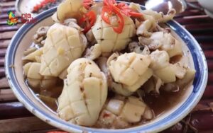 Món mực hấp dừa có hương vị thanh nhẹ, bổ dưỡng