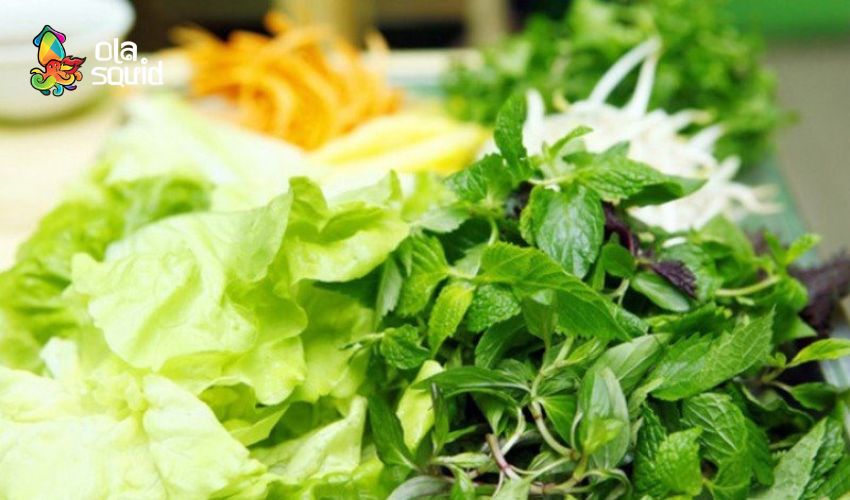 Cách làm mực nhúng giấm giòn ngon chuẩn vị miền Nam 5 Các loại rau sống ăn kèm Mực nhúng dấm