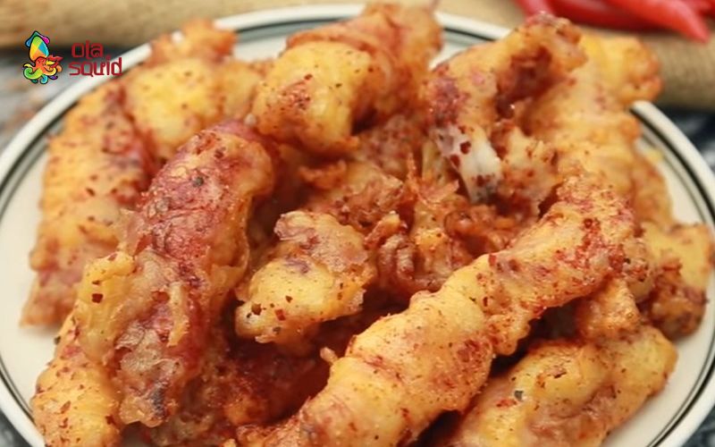 Mực trứng làm gì ngon nhất? Gợi ý 10 món dễ làm tại nhà 8 Mực trứng chiên giòn bên ngoài, mềm ngọt bên trong