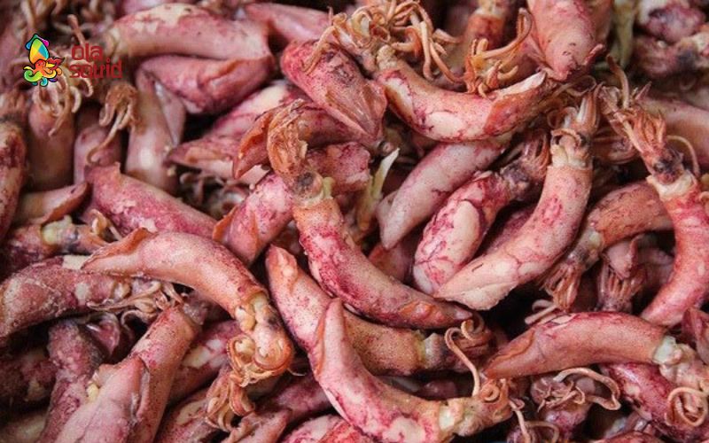 Mực muối khô là gì? Gợi ý 3 cách chế biến mực muối khô ngon 2 Mực trứng muối với bụng trứng vàng óng