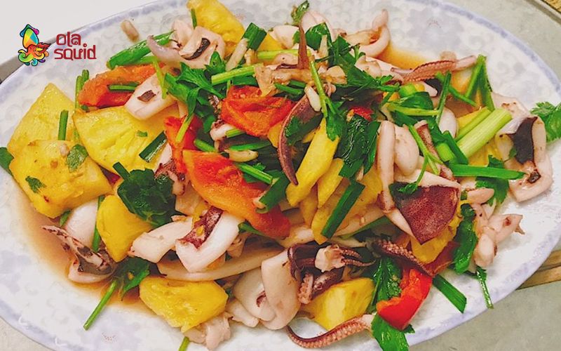 Mực trứng làm gì ngon nhất? Gợi ý 10 món dễ làm tại nhà 7 Mực trứng làm gì ngon? Vậy mực trứng xào dứa là gợi ý dành cho bạn