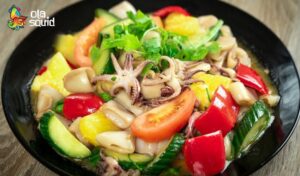 Cách làm mực xào dưa leo