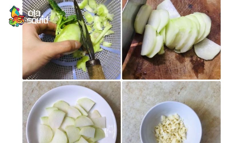 Công thức làm mực xào su hào giòn ngọt, nhanh gọn tại nhà 3 Sơ chế su hào và các loại rau củ khác