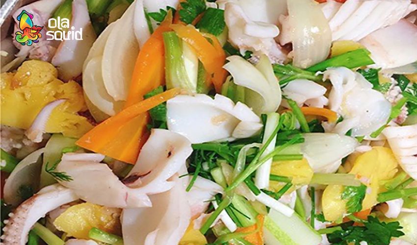 Công thức làm mực xào su hào giòn ngọt, nhanh gọn tại nhà 7 Mực xào su hào thập cẩm