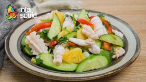 mực xào thập cẩm