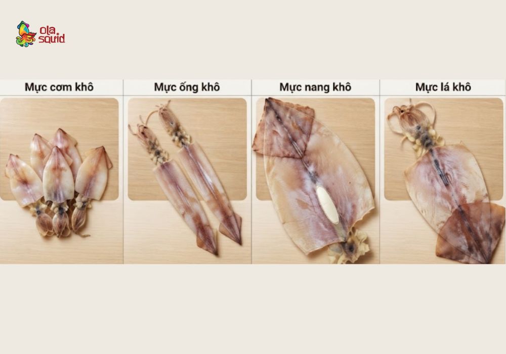 Mực cơm khô là gì? Giá bán và cách bảo quản đúng chuẩn 2 Phân biệt mực cơm khô và các loại mực khô khác