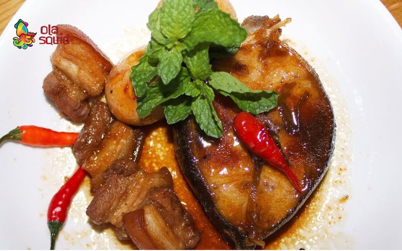 Cá bớp làm món gì ngon? Top 16 công thức chế biến hấp dẫn 12 Cá bớp kho với thịt ba chỉ ăn cùng cơm trắng ngon tuyệt