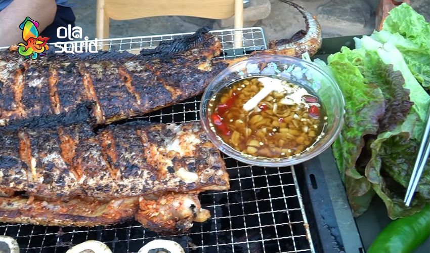 Cá hố làm món gì ngon? Bật mí 10 công thức chuẩn vị gia đình 9 Cá hố nướng than thơm thơm ngọt ngọt, không tanh