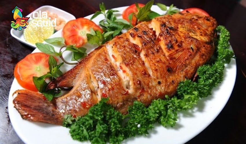 Cá hồng biển làm món gì ngon? 10 món ngon bổ dưỡng từ cá hồng 8 Cá hồng biển nướng