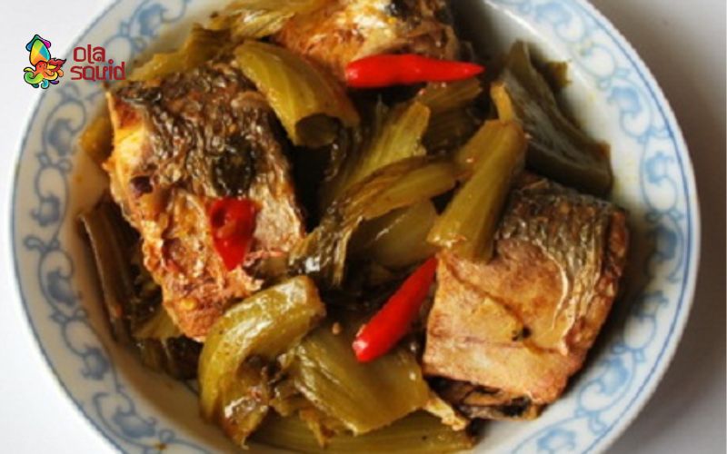 Cá nhám làm món gì ngon? Tổng hợp 12 món ngon bổ dưỡng 4 Cá nhám kho dưa cải đậm đà