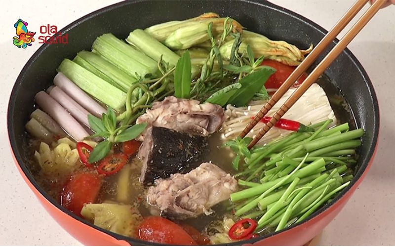 Cá bớp làm món gì ngon? Top 16 công thức chế biến hấp dẫn 3 Cá bớp làm món gì ngon? Bạn có thể làm lẩu đầu cá bớp rau kèo nèo