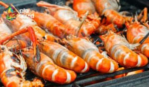 Tôm càng xanh nướng sa tế cay nồng