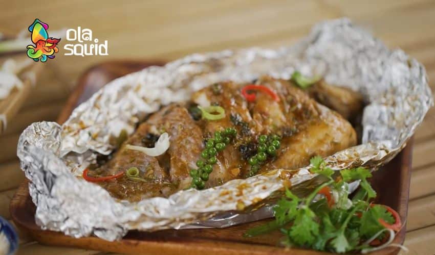 Bật mí cách làm cá hấp xì dầu chuẩn vị, không bị tanh 7 Cá hấp xì dầu giấy bạc