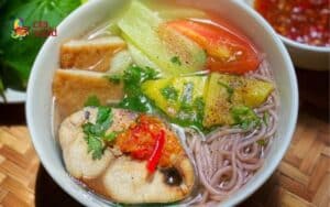 Món bún cá ngừ Nga Trang dễ làm