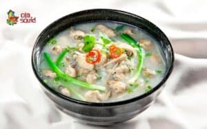 Món cháo hàu đậu xanh thơm ngon