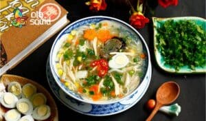 Cách nấu súp cua trứng bắc thảo