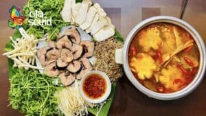 Cách nấu lẩu cá tầm thanh mát và thơm ngon