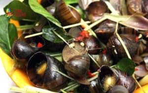 Ốc bươu đen hấp sả thơm ngon, ăn là ghiền