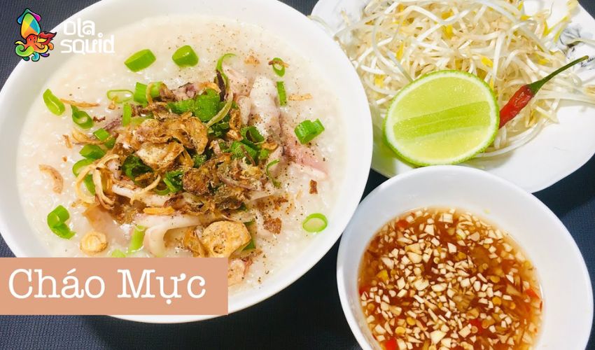 Sau sinh bao lâu thì ăn được mực khô? Lưu ý và liều lượng ăn phù hợp 10 Cháo mực - món ăn nóng hổi, bổ dưỡng với vị ngọt tự nhiên từ mực tươi hoặc khô, thơm mùi gừng, hành phi