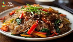 miến xào măng mực khô