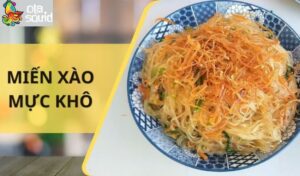 miến xào mực khô