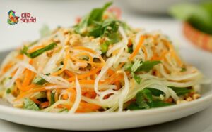 Cách làm gỏi mực khô đu đủ đơn giản tại nhà