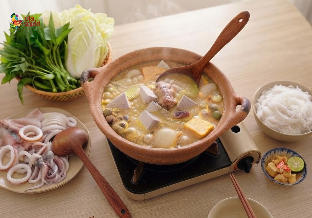 How to Make Rich and Creamy Squid Hot Pot with Fermented Tofu Super Easy 5 Fragrant, rich fermented bean curd squid hotpot with crunchy sweet squid and appetizing greens