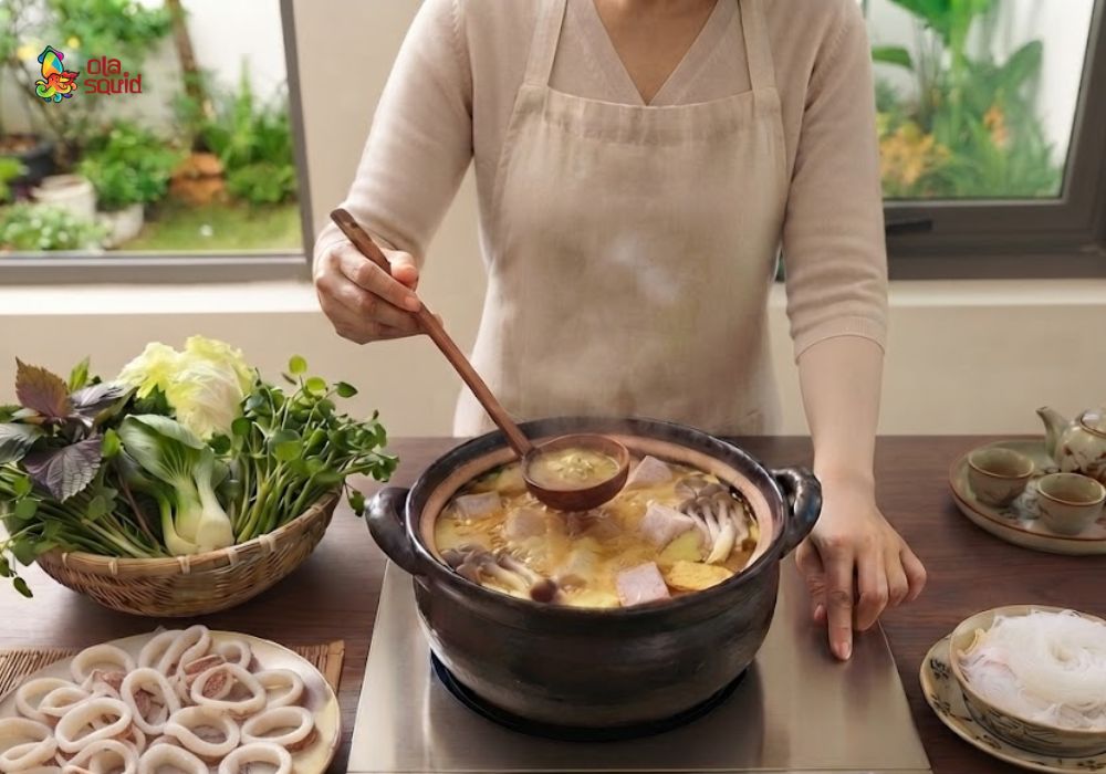 How to Make Rich and Creamy Squid Hot Pot with Fermented Tofu Super Easy 6 Important notes when making fermented bean curd squid hotpot