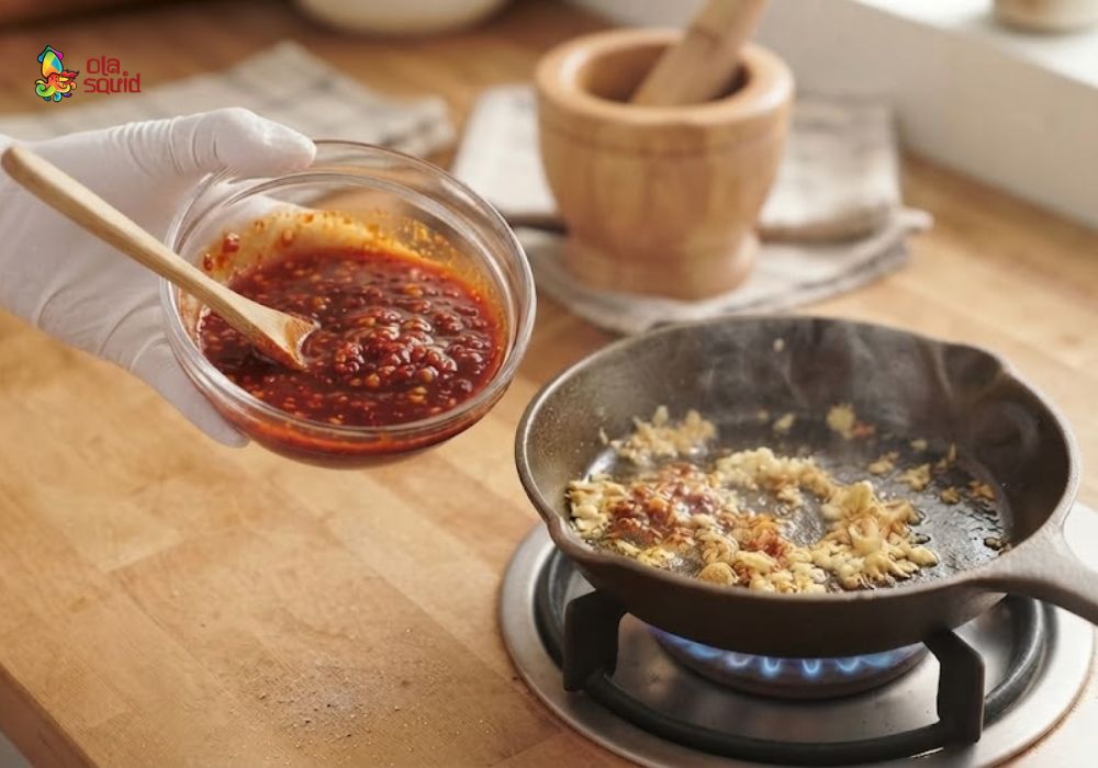 Cách làm mực khô xé sợi tại nhà thơm ngon lạ miệng 9 Pha nước sốt đậm đà để tẩm mực