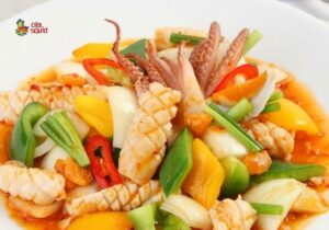Cách làm mực xào ớt chuông